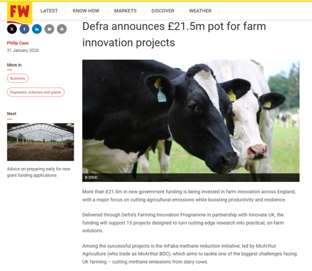 Farmers Weekly Announces InFaba